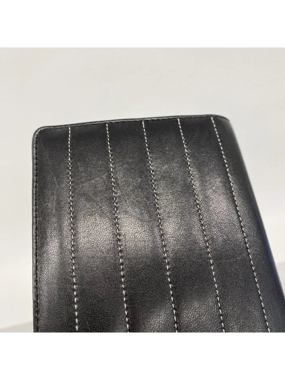 Chanel Wallet Mademoiselle Lambskin Black Silver